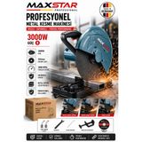 SUPERTURBO Maxstar 3000W Profesyonel Profil Kesme Makinesi 355 mm – 45° Açılı Metal Demir Boru Profil Kesme