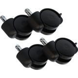 Supervac 50mm Sandalye Tekerleği 11mm Pimli Geçme Teker Frenli 4'lü