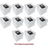 Supervac Arçelik / Beko Robot Süpürge Toz Torbası 10'lu Paket
