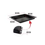 Supervac Bosch Siemens Profilo Uyumlu Emaye Fırın Tepsisi, 465 x 375mm, Gri