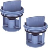 Supervac Bosch WGA142X0TR, WAT20480TR, WAW2856XTR, Profilo CMG120DTR ile Uyumlu Çamaşır Makinesi Pompa Filtre Kapağı 2'li - 00647920