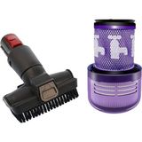 Supervac Dyson V12 Detect Slim Absolute Dikey Şarjı Süpürge ile Uyumlu Filtre ve Mobilya Fırçası Seti - adet