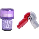 Supervac Dyson V12 Detect Slim Dikey Süpürge ile Uyumlu Filtre & Mobilya Altı Adaptörü - 1 Adet