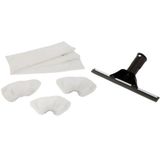 SUPERVAC Karcher SC Serisi için Cam Silme Aparatı ve Mikrofiber Bez Seti 3'lü, SC1 SC2 SC3 SC SC5 Modeller ile Uyumlu Cam Silme Aparatı ve 3'lü Mikrofiber Bez Seti