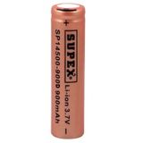 Supex 14500-900D Lityum Ion 3.7Volt 900Mah Şarj Edilebilir Başlıksız Pil