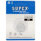 SUPEX 2330 3V Lityum Düğme Pil TEKLİ KART