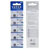 Supex CR1025 3V 5'li Lityum Düğme Pil