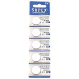 Supex CR2016 3v Lityum Para Pil 5'li Blister