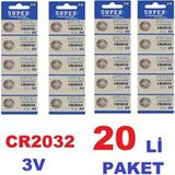Supex CR2032 3V Lithium Pil 100'lü