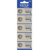 Supex CR2032 3V Lityum 5li Blister Pil - 5'li