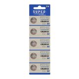 Supex Cr2032 3V Lityum Pil / Cr 2032 3V Düğme Pil 5'Li Kart Paket