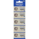 Supex CR2032 5'li 3 V Lithium Blister Pil