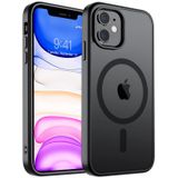 SUPFINE iPhone 11 için Manyetik Kılıf [MagSafe ile Uyumlu] [10 FT Askeri Sınıf Düşme Koruması] İnce Yarı Saydam Mat Darbeye Dayanıklı Parmak İzi Önleyici Telefon Kılıfı, Mat Siyah