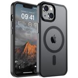 SUPFINE iPhone 13 Kılıf/iPhone 14 için Manyetik Kılıf (MagSafe ile Uyumlu) (10 FT Askeri Sınıf Düşme Koruması) İnce Yarı Saydam Mat Darbeye Dayanıklı Parmak İzi Önleyici Telefon Kılıfı, Siyah