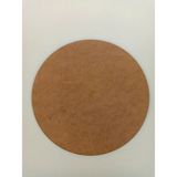 Supla 6 Adet 30 cm Çap 3 mm Ham Mdf Yuvarlak Servis Altı Sunumluk