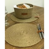 Supla Takımı, Amerikan Servis, Ekmeklik, - 35 x 35 cm - Açık Kahverengi