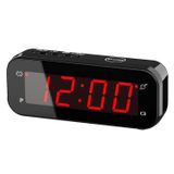 SUPLEDCK Sıcaklık Göstergeli Küçük Dijital Çalar Saat - Pille Çalışır, Ayarlanabilir Parlaklık, Erteleme, 12/24 Saat, Kablosuz, Otomatik Dim, Gece Modu - Yatak Odası Masası için İdeal Başucu Saati