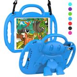 SUPLIK iPad 5./6. Nesil (9.7 inç, 2017/2018), iPad Air 1 & Air 2 & Pro 9.7 için Çocuk Kılıfı Omuz Askılı Saplı Koruyucu Kılıf, iPad 5/6 ve iPad Air 1./2. Nesil, Mavi