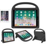 Suplik/darbeye dayanıklı stand koruyucu kılıf ile sap ve Ekran Koruyucu Folyo iPad 9.7 2018/2017/Air/Air 2/Pro 9.7 EVA2017BLACK
