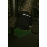 SUPPLEMENTHANE Fitness Ağırlık Body Sporcu Deri Eldiven - Siyah - M Beden