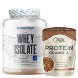 Supplementler.com Isolate Protein 1000 Gr + Clean Powders Protein Granola Kombinasyonu Aromasiz