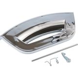 Süppürge Ariston Ile Uyumlu Çamaşır Makinesi Kapak Mandal Tutamağı Inox - 1