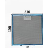 Süppürge Esty Ile Uyumlu Davlumbaz 31X30 cm Arka Aralık 12,5 cm Aspiratör Filtresi