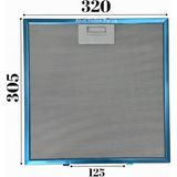 Süppürge Esty Ile Uyumlu Davlumbaz 32X30,5 cm Arka Aralık 12,5 cm Aspiratör Filtresi