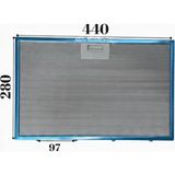 Süppürge Esty Ile Uyumlu Davlumbaz Filtresi 44X28 cm Arka Ara 10CM Aspiratör Filtresi