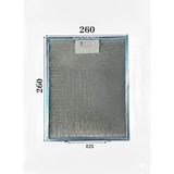 Süppürge Termikel Ile Uyumlu Davlumbaz 26X26 cm Arka Aralık 12,5cm Aspiratör Filtresi