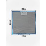 Süppürge Termikel Ile Uyumlu Davlumbaz 36,5X32,5 cm Arka Ara 12,5cm Aspiratör Filtre