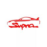 Supra Araba Sticker 17X17 Cm Kırmızı