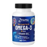 Supra Protein Epax Omega-3 Balık Yağı 2000 mg Balık Yağı + Vitamin D3 & K2, 60 Kapsül