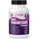 Supra Protein Supra Vitamin Multi Magnesium Complex- 6'lı Kompleks + Klinik Onaylı Magnezyum Albion Traacs® & Magnesia®, Bisglisinat + Sitrat + Malat + L-Threonat + Glukonat & Taurat + Vitamin B6 (P5P)-60 Tablet