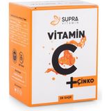 Supra Vitamin C + Çinko - Prebiyotik Inülin Ilaveli Toz Efervesan Saşe