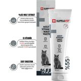 Supravet Kediler İçin Taurinli Multi Vitamin Kedi Macunu %55 Extra Malt 100 gr Lezzetli Ödül