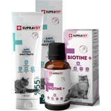 Supravet Set-03 Antistress Sakinlestirici Malt Macunu 100 Gr + Biotine Tuy Dokulmesi Engelleyici Damla 100 Ml