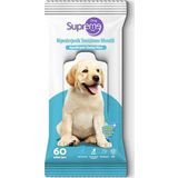 Supreme 60 Adet Kokusuz Hipoalerjenik Köpek Temizleme Mendili