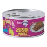 Supreme Cat 24x85 gr Kıyılmış Tavuklu ve Uskumrulu Yetişkin Konserve Kedi Maması
