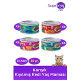 Supreme Cat Karışık Kıyılmış Konserve Kedi Yaş Maması 85gr