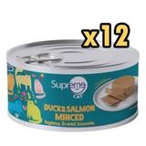Supreme Cat Kıyılmış Ördekli ve Somonlu Yaş 12x85 gr Kedi Mama