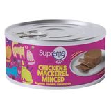 Supreme Cat Kıyılmış Tavuklu ve Uskumrulu Yaş 85 gr Kedi Mama