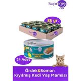 Supreme Cat Ördek & Somon Kıyılmış Konserve Kedi Yaş Maması 85 gr