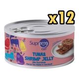 Supreme Cat Ton Balıklı ve Karidesli Yaş 12x85 gr Kedi Mama