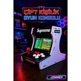 SUPREME Çift Arcade Kol 10inç Çift Ekran 10000+ OYUNLU RETRO ARCADE ATARİ Old School - Street Fight