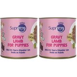 Supreme Dog Mini Irk Yavru Köpekler için Soslu ve Kuzulu Konserve Mama 200 gr (2 paketi)