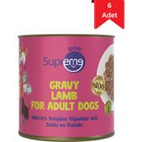 Supreme Dog Mini Irk Yetişkin Köpekler İçin Soslu Ve Kuzulu Konserve Mama 200 Gr X 6 Adet