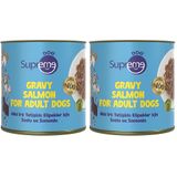 Supreme Dog Mini Irk Yetişkin Köpekler için Soslu ve Somonlu Konserve Mama 200 gr (2 paketi)