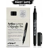 Supreme Kaligrafi Kalemi 3Mm N:epf-243 Siyah Renkli Yüksek Kalite Kaligrafi Aracı 12 Li Paket