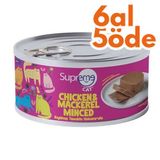 Supreme Tavuk Etli ve Uskumru Kıyılmış Kedi Yaş Maması 85 Gr - 6 Al 5 Öde